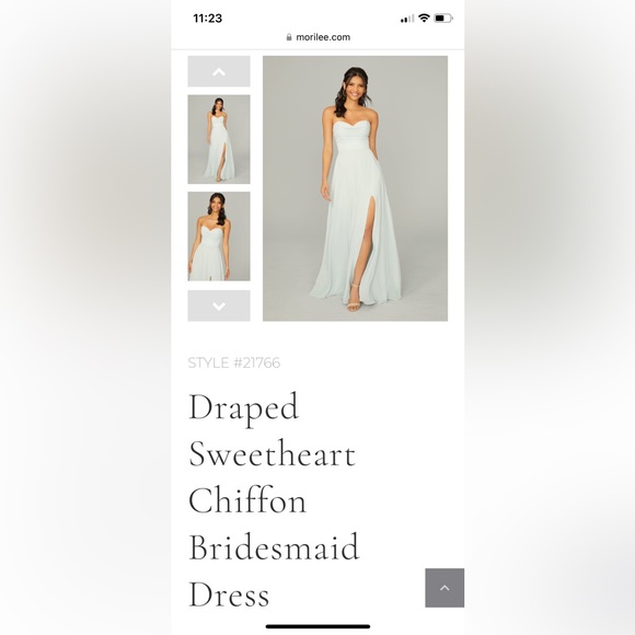 Mori Lee Dress; Sage; Style 21766; Size 18 Street Size 14; ONLY WORN ONCE - Picture 2 of 12